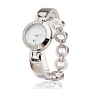 Fashionable PC Quartz Bracelet Watch with Silver Alloy Band