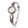 Fashionable PC Quartz Bracelet Watch with Silver Alloy Band