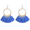 fashionable tassel earrings gold bib hoop earrings ethnic tassels dangle earrings for women black