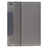 Fashional Nylon-Leather Case and Stand for Apple iPad 2 with Car Seat Mount - Grey