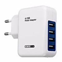 Fast Charger USB Charger EU Plug Multi-Output / QC 3.0 4 USB Ports 3.1 A 100~240 V for Universal