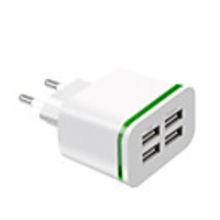 Fast Charger USB Charger EU Plug Multi-Output 4 USB Ports 4 A 100~240 V for Universal