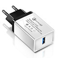 Fast Charger USB Charger EU Plug QC 3.0 1 USB Port 2.1 A 100~240 V for Universal
