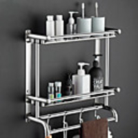 Faucet accessory - Superior Quality - Contemporary Stainless Steel Bathroom Shelves - Finish - Electroplated