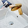 Faucet Set - Waterfall Gold Centerset Single Handle One HoleBath Taps