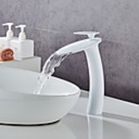 Faucet Set - Waterfall Painted Finishes Centerset Single Handle One HoleBath Taps