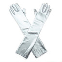Faux Leather Opera Length Glove Bridal Gloves / Party / Evening Gloves With Rhinestone