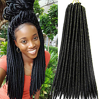 Faux Locs Dreadlocks Nu Locs Box Braids Synthetic Hair Braiding Hair 24 roots / pack