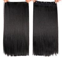 Favourite 5Clips In Hair Long Wave Clip In Hair Extension Synthetic Hair Extensions Ombre Hairpiece Fake Hairpieces miniinthebox