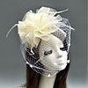 Feather / Net Kentucky Derby Hat / Fascinators / Hats with Feather / Floral / Flower 1pc Wedding / Special Occasion Headpiece