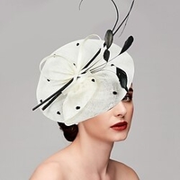 Feather / Net Kentucky Derby Hat / Fascinators with 1 Piece Special Occasion / Horse Race / Ladies Day Headpiece miniinthebox