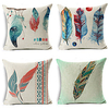 Feather Double Side Cushion Cover 4PC Soft Decorative Square Throw Pillow Cover Cushion Case Pillowcase for Bedroom Livingroom Superior Quality Machine Washable Indoor Cushion for Sofa Couch Bed Chair miniinthebox
