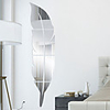 Feather Fitting Mirror Sticker 3d Stereo Acrylic Mirror Sticker Removable 3D Wall Stickers