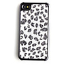 Feather Pattern Leather Back Case Cover for iPhone 4 Dark Black