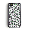 Feather Pattern Leather Back Case Cover for iPhone 4 Dark Green
