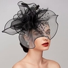 Feathers / Net Fascinators / Hats / Headpiece with Feather / Cap / Flower 1 PC Wedding / Horse Race Headpiece miniinthebox