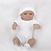 FeelWind 12 inch Reborn Doll Baby Boy African Doll lifelike Handmade Cute Child Safe Kids / Teen Full Body Silicone with Clothes and Accessories for Girls