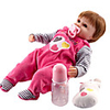 FeelWind 18 inch Reborn Doll Girl Doll Baby Girl lifelike Handmade Cute Child Safe Kids / Teen Cloth 3/4 Silicone Limbs and Cotton Filled Body with Clothes and Accessories for Girls
