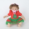 FeelWind 18 inch Reborn Doll Girl Doll Baby Girl lifelike Handmade Cute Kids / Teen Non-toxic Cloth 3/4 Silicone Limbs and Cotton Filled Body with Clothes and Accessories for Girls
