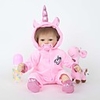 FeelWind 18 inch Reborn Doll Reborn Toddler Doll Baby Girl Unicorn Horse with Baby Hair lifelike Handmade Cute Kids / Teen Cloth 3/4 Silicone Limbs and Cotton Filled Body with Clothes and Accessories