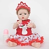 FeelWind 22 inch Reborn Doll Girl Doll Baby Girl Reborn Baby Doll lifelike Handmade Cute Child Safe Kids / Teen Full Body Silicone with Clothes and Accessories for Girls