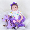 FeelWind 22 inch Reborn Doll Girl Doll Baby Girl Reborn Baby Doll lifelike Handmade Cute Kids / Teen Non-toxic Cloth 3/4 Silicone Limbs and Cotton Filled Body with Clothes and Accessories for Girls