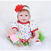 FeelWind 22 inch Reborn Doll Girl Doll Baby Girl Reborn Baby Doll lifelike Handmade Cute Kids / Teen Non-toxic Cloth 3/4 Silicone Limbs and Cotton Filled Body with Clothes and Accessories for Girls
