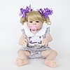 FeelWind Reborn Doll Girl Doll Baby Girl 22 inch Full Body Silicone Silicone Vinyl - lifelike Handmade Cute Child Safe Kids / Teen Non Toxic Kid