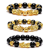 feng shui black obsidian bracelet- good luck amulet dragon lucky charm bracelets pi xiu pi yao attract lucky wealthy bracelets for women men