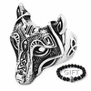 fenrir wolf head ring 316l stainless steel norse scandinavian viking jewelry (10)