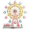 Ferris Wheel 3D Puzzle Wooden Puzzle Metal Puzzle Model Building Kit Wooden Model Metal Kid