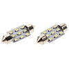 Festoon 34mm 9x1206 SMD White Light LED Bulb for Car Reading Lamp (2-Pack,  12V)