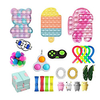 Fidget Sensory Toys Pack 50PCS Bubble Sensory Fidget Popper Poppets Toy Set Box Stress Anxiety Relief Toys for Kids Adults miniinthebox