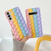 Fidget Toys Phone Case For Samsung Galaxy S21 S20 Ultra Interesting Push Pop Bubble Reliver Stress Silicone Case for Samsung Galaxy Note 20 Ultra S10 S9 Plus miniinthebox
