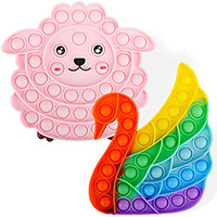 Finger Toy Squeeze Toy / Sensory Toy Sensory Fidget Toy Stress Reliever 2 pcs Portable Gift Non-toxic For Teen Adults