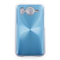 Fingerprint Aluminium Back Shell Cell Phone Protective Case for HTC HD - Light Blue