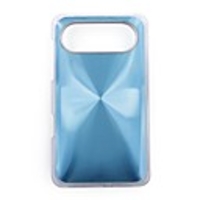 Fingerprint Aluminium Back Shell Cell Phone Protective Case for HTC HD7 - Light Blue