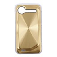 Fingerprint Aluminium Back Shell Cell Phone Protective Case for HTC S710 - Golden