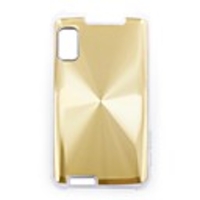 Fingerprint Aluminium Back Shell Cell Phone Protective Case for Moto MB 860 - Golden