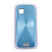 Fingerprint Aluminium Back Shell Cell Phone Protective Case for Nokia C5-03 - Light Blue