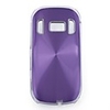 Fingerprint Aluminium Back Shell Cell Phone Protective Case for Nokia C7 - Purple