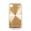 Fingerprint Aluminium Back Shell Cell Phone Protective Case for Sumsung I9000 - Golden