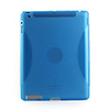 Fingersprint Protective Crystal Back Case for ipad 2 (blue)