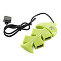 Fish 4 Port USB 2.0 Hub (Green)