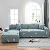 Fish Print 1-Piece Sofa Cover Couch Cover Furniture Protector Soft Stretch Sofa Slipcover Spandex Jacquard Fabric Super Fit for 1~4 Cushion Couch and L Shape Sofa, Easy to Install