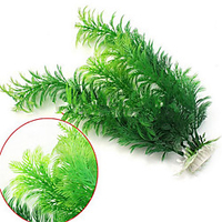 Fish Tank Aquarium Decoration Artificial Plants Hornwort Anacharis Fish Bowl Waterplant Artificial Plants Green Artificial Plastic 1 pc 30 cm miniinthebox