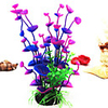 Fish Tank Aquarium Decoration Artificial Plants Hornwort Anacharis Fish Bowl Waterplant Artificial Plants Rainbow Artificial Plastic 1 pc 8818 cm