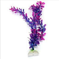 Fish Tank Aquarium Decoration Artificial Plants Hornwort Anacharis Universal Ornament Purple Decoration Plastic 33 cm