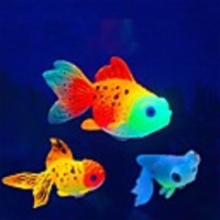 Fish Tank Aquarium Decoration Fish Bowl Artificial Fish Random Color Luminous Cute Special Material 2 8.04.53.5 cm