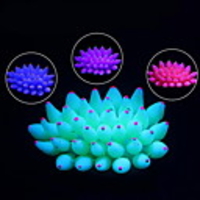 Fish Tank Aquarium Decoration Fish Bowl Coral Red Luminous Silica Gel 1 1197 cm